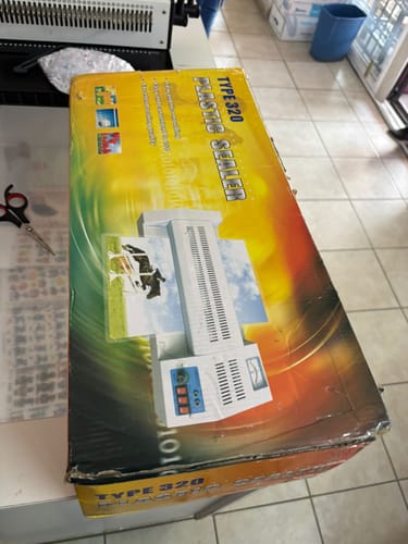 Customer photo review of Enmicadora Laminadora Oficio Doble Carta Industrial Uso Rudo
