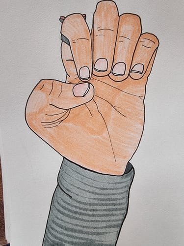 Customer photo review of Ohuhu Maui 36 Skin Tone Colors Dual Tips Water Based Art Markers, Brush & Fineliner