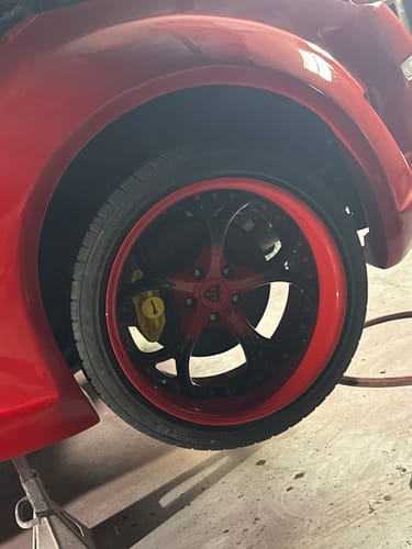Customer photo review of CUSTOM 2 PIECE FORGED WHEELS: RV-DS016