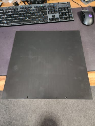 Customer photo review of FYSETC Graphite Build Plate Low Thermal Expansion and High Conductivity Heat PTFE Coating Bed 3d Printer Parts for Voron & VzBot