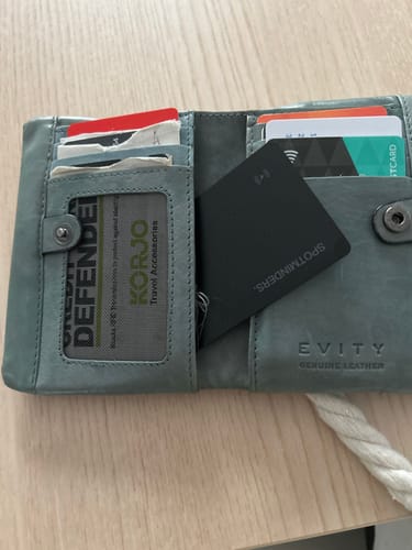 Customer photo review of SPOTMINDERS. Tracking Card