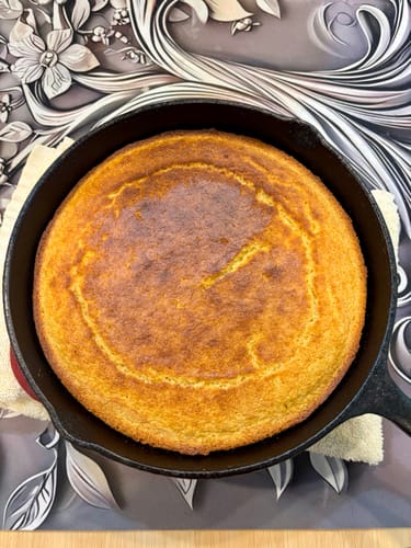 Customer photo review of Cousin T's Gourmet Honey Cornbread Mix