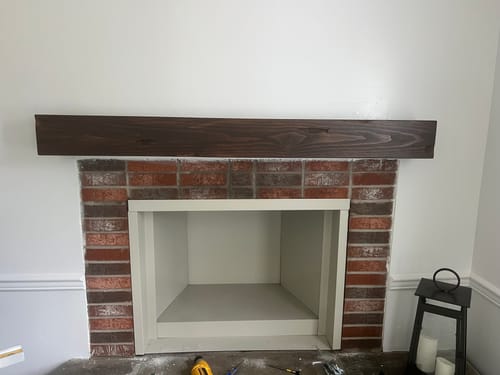 Customer photo review of Distressed Mantels