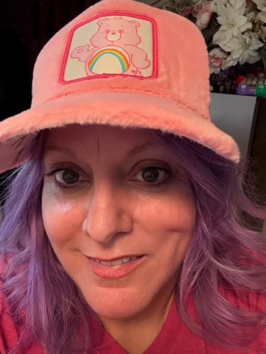 Customer photo review of OVERLORD X Care Bears: Cheer Bear Trucker Cap