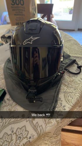 Customer photo review of Alpinestars Supertech R10 Camera Mount