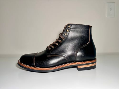 Customer photo review of CapToe Service Boot -luosjiet®boots - Black Waxed Flesh