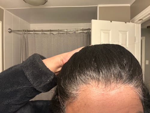 Customer photo review of Instant Dye Shampoo