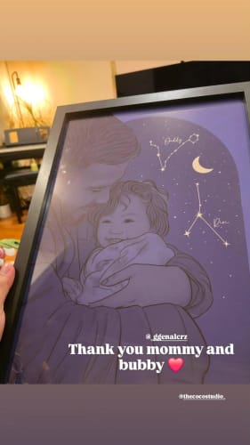 Customer photo review of "To the Moon & Back" Constellation Poster