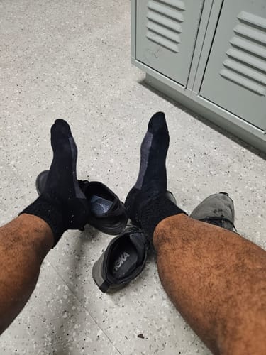 Customer photo review of Bamboo Crew Diabetic Socks with Seamless Toe, Extra Firm, 4 Pairs