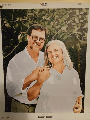 Customer photo review of CUSTOM PAINT BY NUMBER KIT