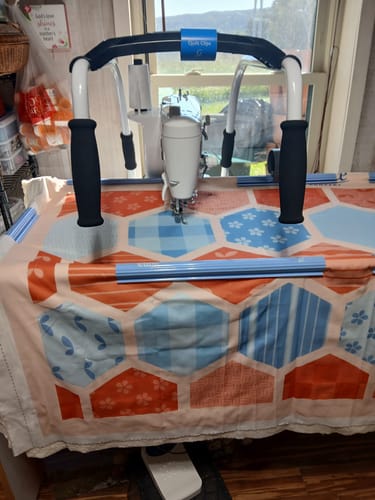 Customer photo review of Cutie Breeze Tabletop Quilting Frame