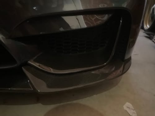 Customer photo review of Carbon Fibre Front Bumper Splitter for BMW【F80 M3 & F82 F83 M4】Lower