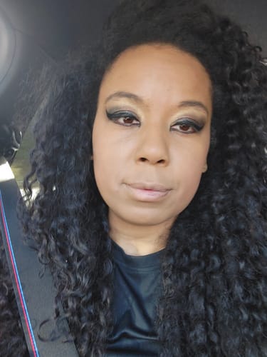 Customer photo review of CurlyMe 3 In 1 Half Wig Water Wave Glueless Install Half Wig With Adjustable String Beginner Friendly