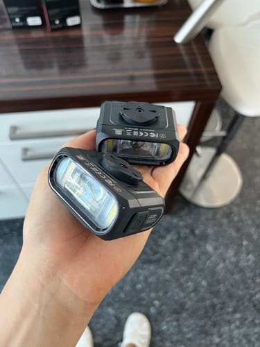 Customer photo review of HORI 900 DUAL MOUNTED BIKE LIGHT