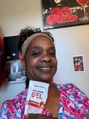 Customer photo review of Sea Moss Gel Packs - Strawberry Flavored