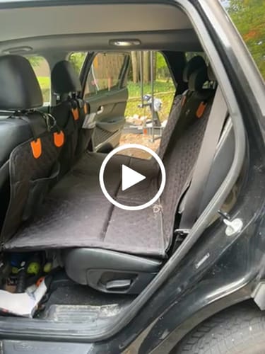 Customer video review of RuffRover 2.0™ - Hard Bottom Dog Car Seat Protector