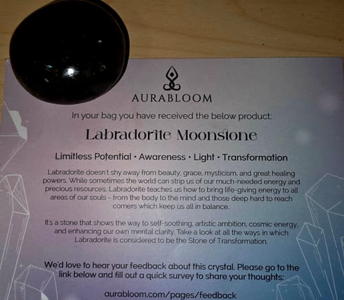 Customer photo review of VIP Crystal Club ~ Monthly Crystal Tester