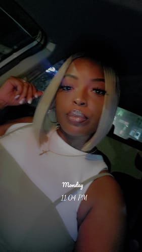 Customer photo review of Outre The Daily Wig Lace Part Wig - ZENYA