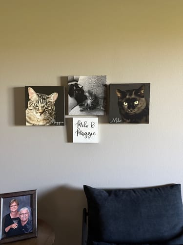 Customer photo review of Pet Art Canvas Wrap
