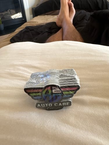 Customer photo review of 100 2.5" Custom Holographic Stickers