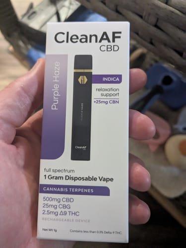 Customer photo review of Purple Haze THC Vape Pen