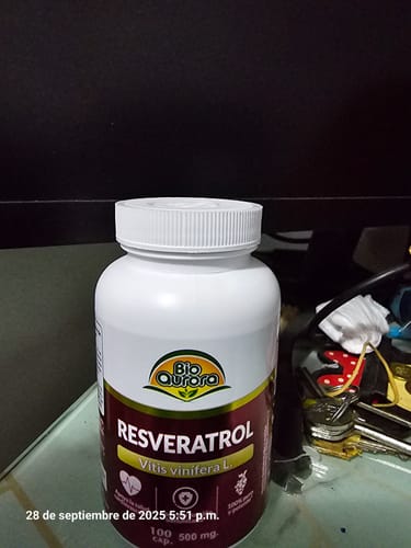 Customer photo review of RESVERATROL 100 CÁPSULAS 500MG | Antioxidante, Colesterol, Neuroprotector, Longevidad, Diabetes.