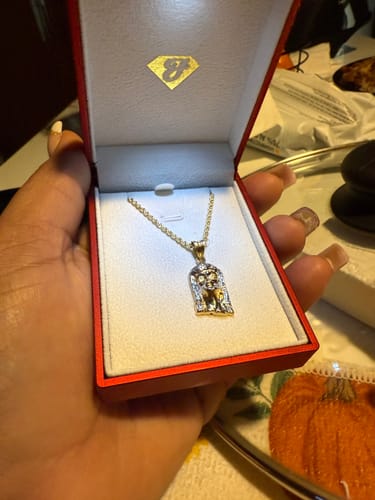 Customer photo review of 14k Pendant W/ Hollow Rope Chain (22”) 🔥 JTJ™
