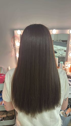 Customer photo review of Hair Mask - Extra Shine & Hydratation