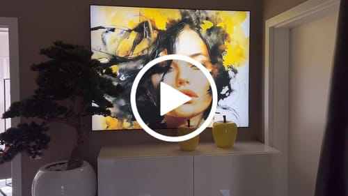 Customer video review of Wechselmotiv | Estelle - Dynamische Porträtkunst | Querformat