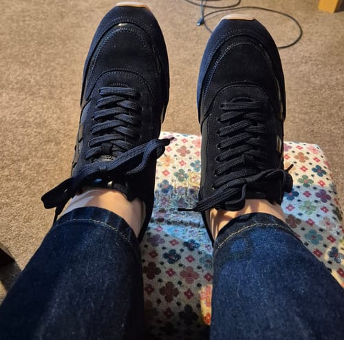 Customer photo review of Willow All Day Trainers - Navy