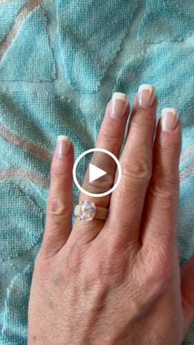 Ashley W. review of Silicone Ring – 11×8 mm Oval Cut CZ | Patent-Pending Design - GlowStone Collection image 1 out of 1