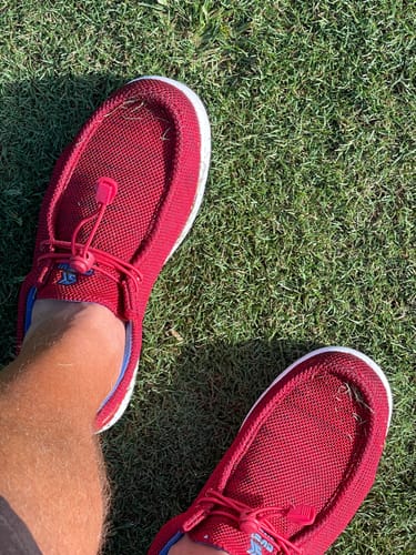 Customer photo review of SKŌNI Men's Golf Shoe - Khaki