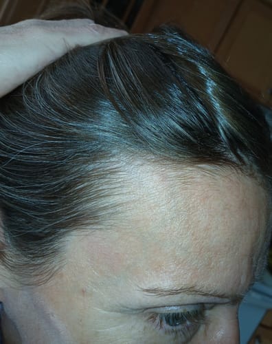 Customer photo review of Instant Dye Shampoo