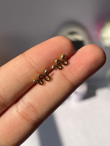 Customer photo review of Tiny Python Studs