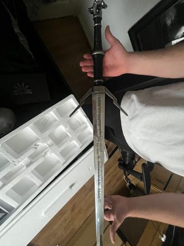Customer photo review of Geralt of Rivia's Silver Sword - The Witcher Sword