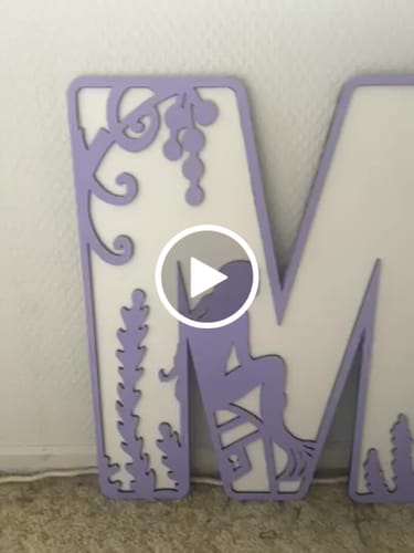 Customer video review of Mermaid Letters Large