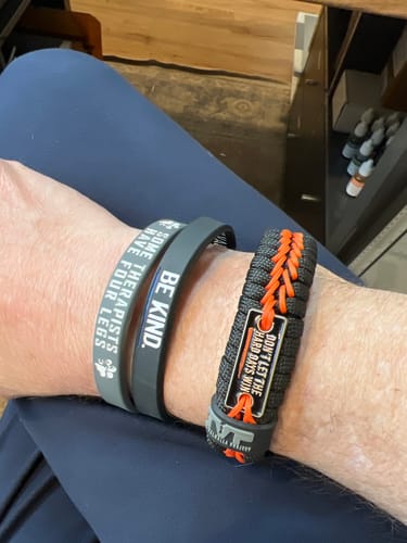 Customer photo review of Be Kind - Silicone Bracelet