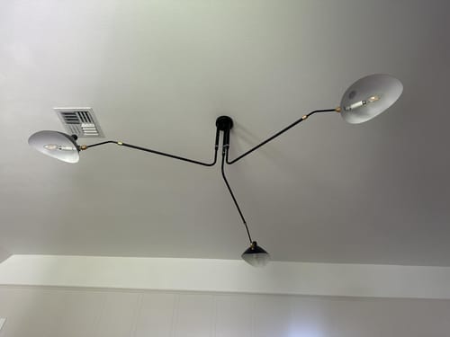 Customer photo review of WOMO Arms Semi-Flush Mount Light-WM2057