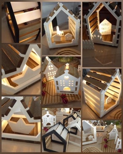 Customer photo review of 3D-Druckprodukt - Haus Rahmen - Schwarz oder Weiß