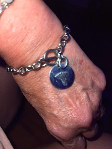 Customer photo review of Medical Caduceus Oval Link Bracelet