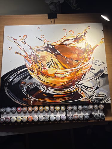 Customer photo review of Coffee Splash Abstract