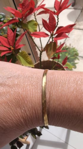 Customer photo review of Snake Bracelet - Gold