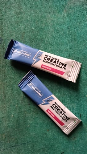 Customer photo review of Wellcore - Pure Micronised Creatine Monohydrate | Fruit Fusion (6 Sachets)