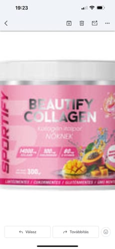 Customer photo review of Beautify Kollagén italpor nőknek