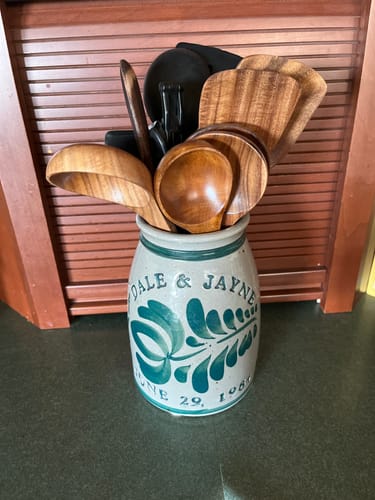 Customer photo review of 10 Piece Teak Wooden Utensil Set