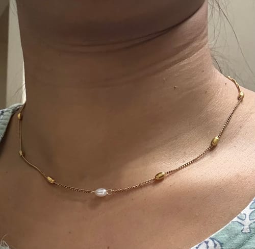 Customer photo review of Single Pearl Necklace
