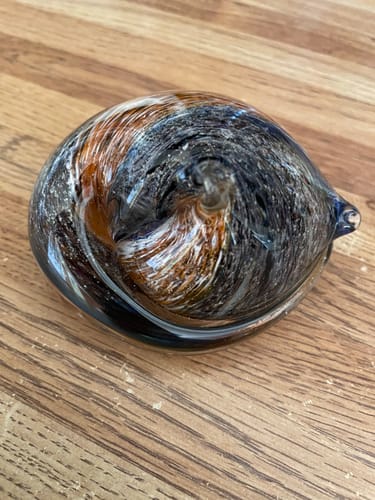 Customer photo review of Memorial Sleeping Cat with Infused Cremation Ash