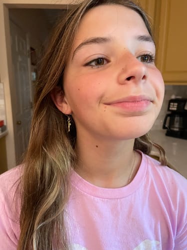 Karen C. review of Bow Dangles Hypoallergenic Earrings for Sensitive Ears Made with Plastic Posts image 1 out of 1