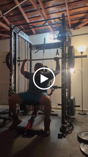 Customer video review of ToughFit Black Olympic Weight Plates Bumper Plates Set