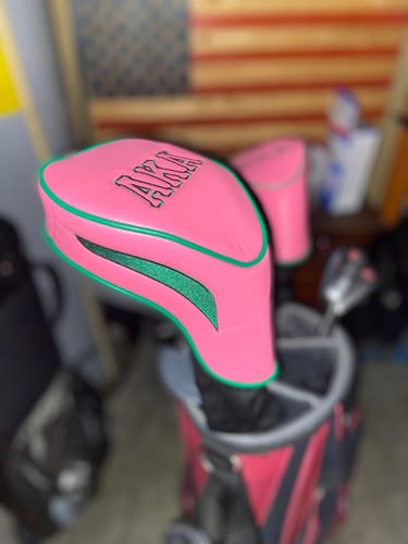 Customer photo review of AKA Golf Club Covers